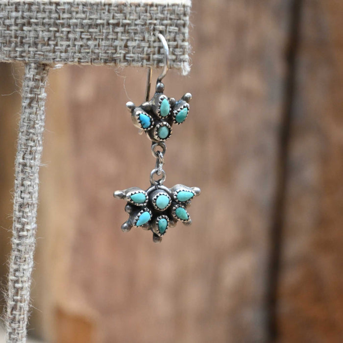Vintage Turquoise & Sterling Silver Earrings