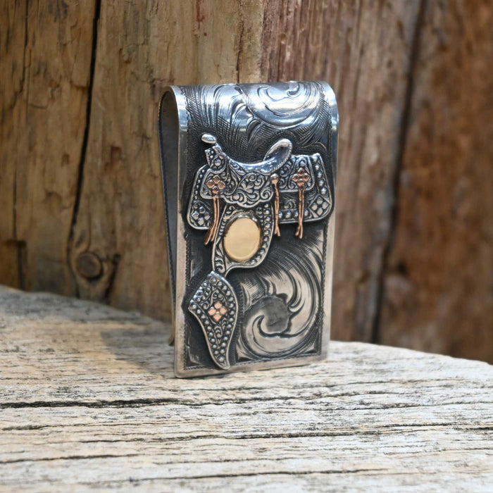 Matt Hackett Sterling Silver & 14k Gold Money Clip