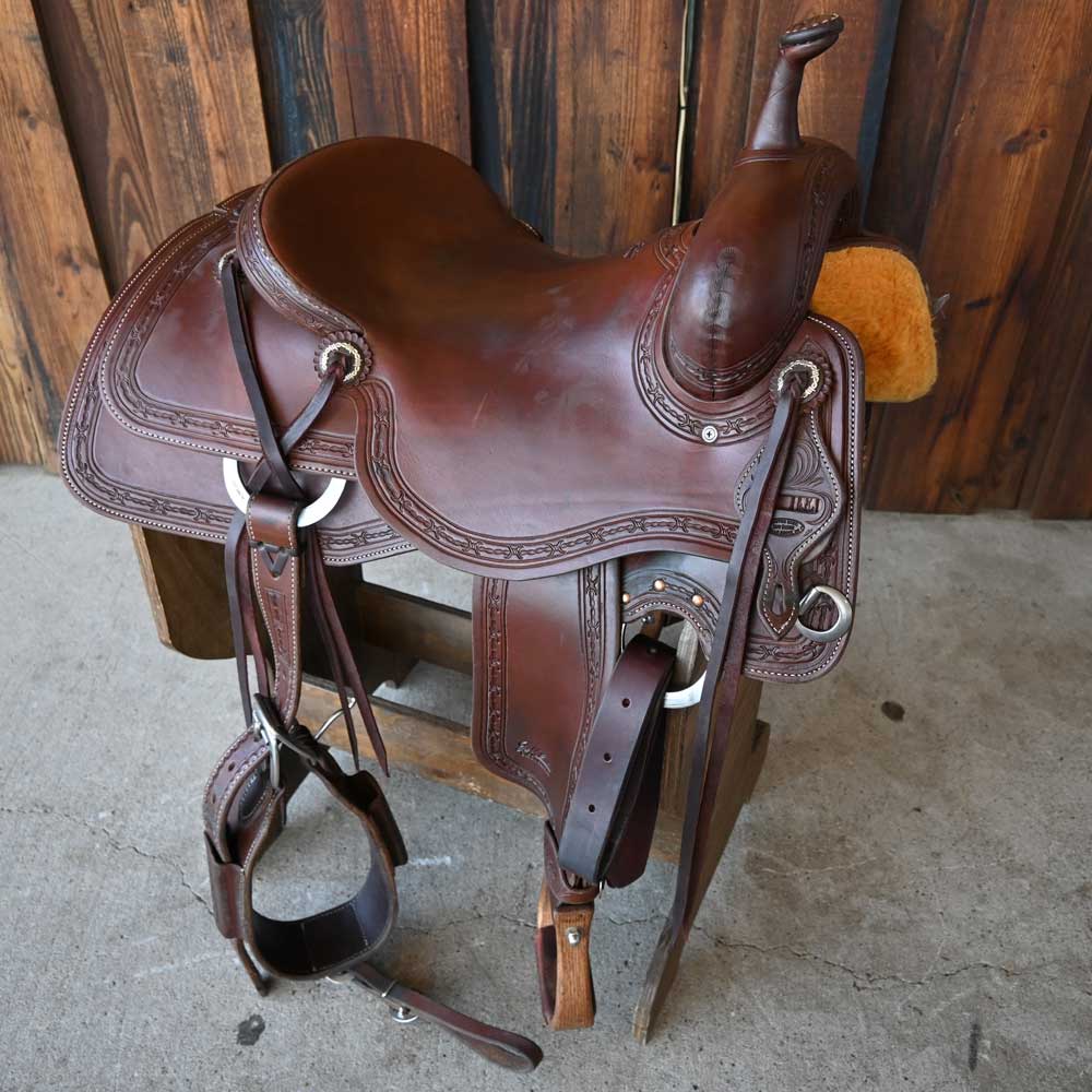 16" USED JEFF SMITH CUTTING SADDLE Saddles Jeff Smith   