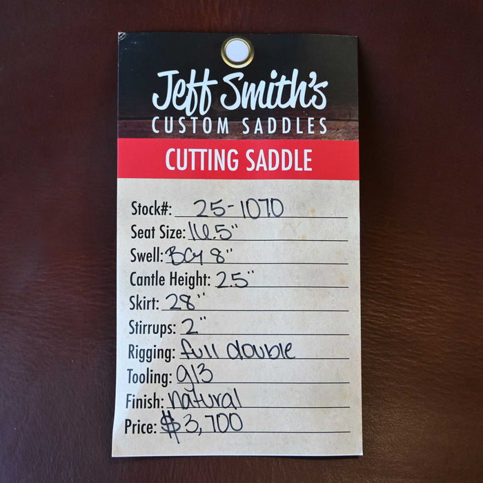16.5" JEFF SMITH BEAU GALYEAN CUTTING SADDLE Saddles - New Jeff Smith