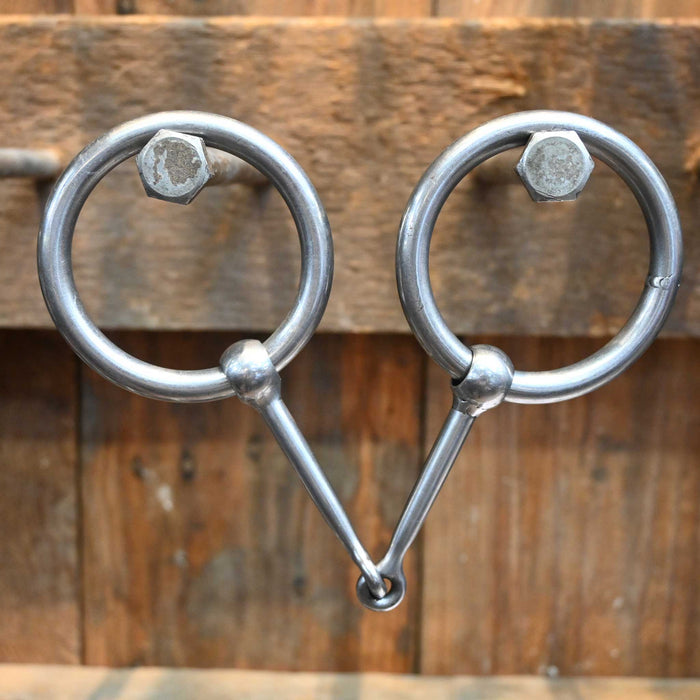 Ryan Edmonds O-Ring Smooth Straight Snaffle Bit