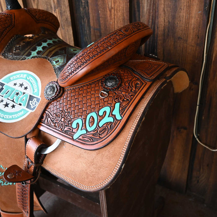 14" USED LOREDO TEAM ROPING SADDLE