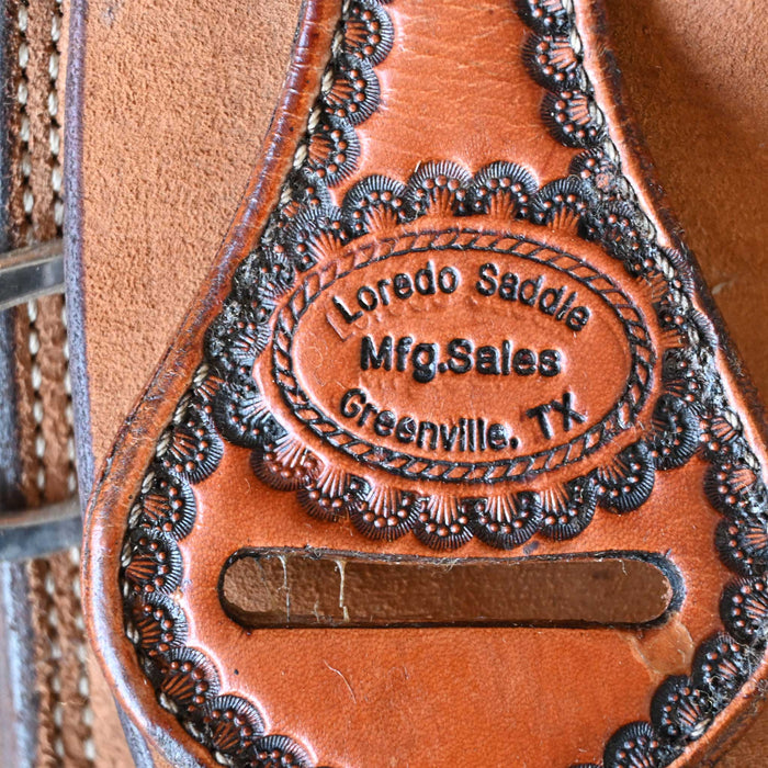 14" USED LOREDO TEAM ROPING SADDLE