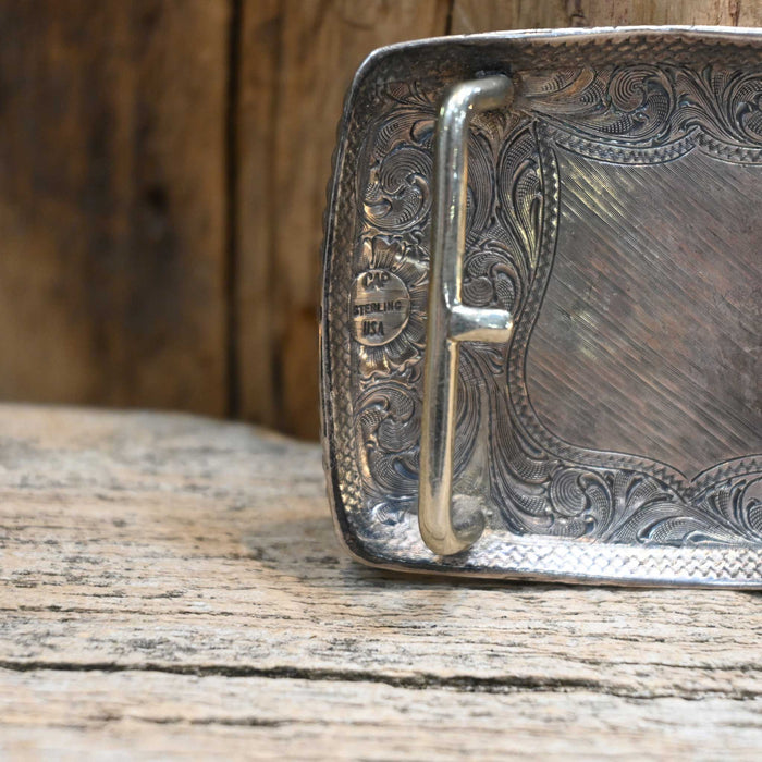 Vintage Charlie Patterson Horseshoe Belt Buckle