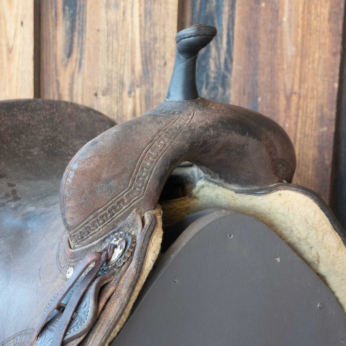 16.5" USED JEFF SMITH CUTTING SADDLE