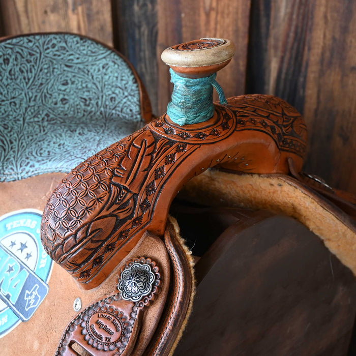 13" USED LOREDO TEAM ROPING SADDLE