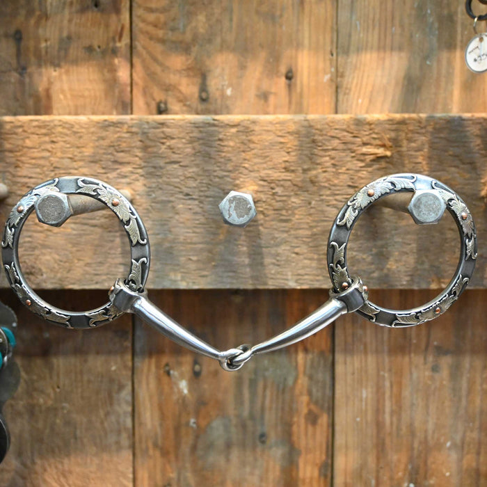 Kerry Kelley Silver Mounted O-Ring Smooth Snaffle Bit