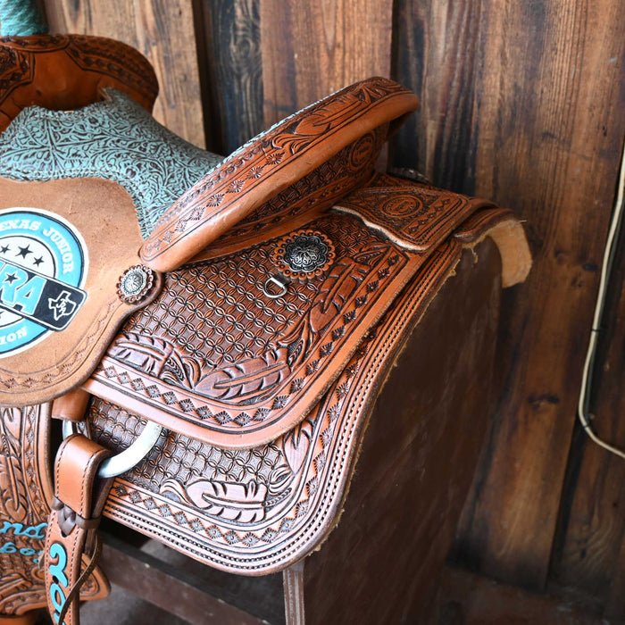 13" USED LOREDO TEAM ROPING SADDLE