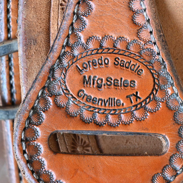 13" USED LOREDO TEAM ROPING SADDLE