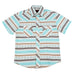 Rock & Roll Denim Boy's Teal Stripe Pearl Snap Shirt KIDS - Boys - Clothing - Shirts - Long Sleeve Shirts Panhandle