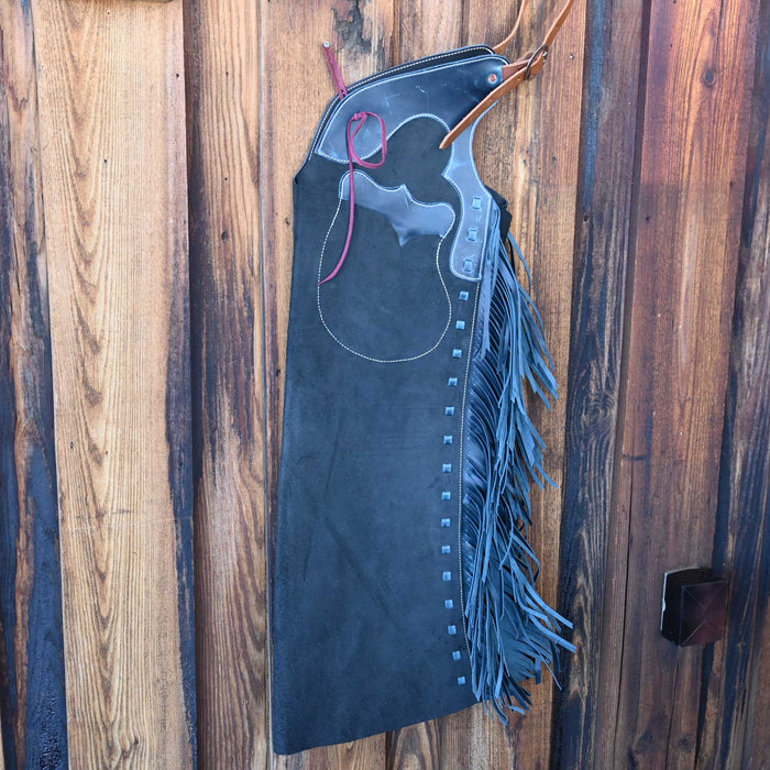 WLC Black/Black Roughout Stepthrough Chaps