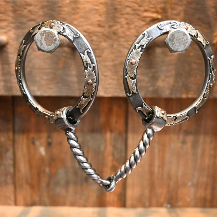 Kerry Kelley Silver Mounted O-Ring Twisted Wire Snaffle Bit