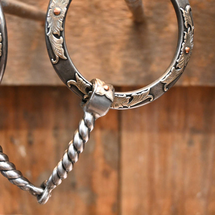 Kerry Kelley Silver Mounted O-Ring Twisted Wire Snaffle Bit