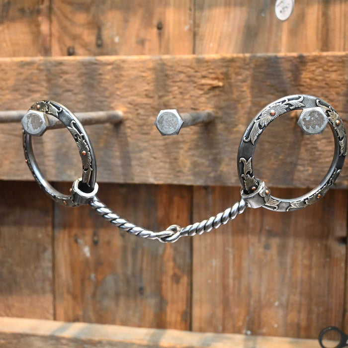 Kerry Kelley Silver Mounted O-Ring Twisted Wire Snaffle Bit