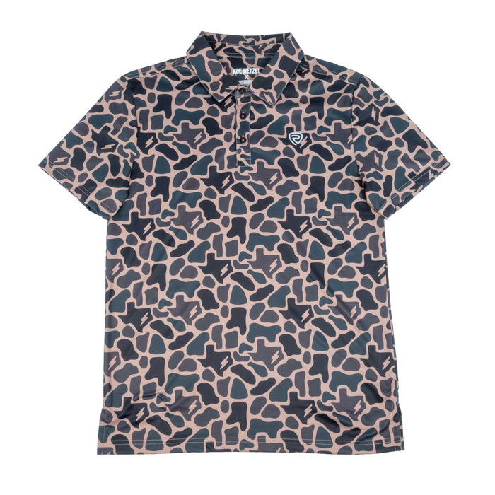 Rock & Roll Denim Men's X Koe Wetzel Tan Polo Shirt MEN - Clothing - Shirts - Short Sleeve Panhandle