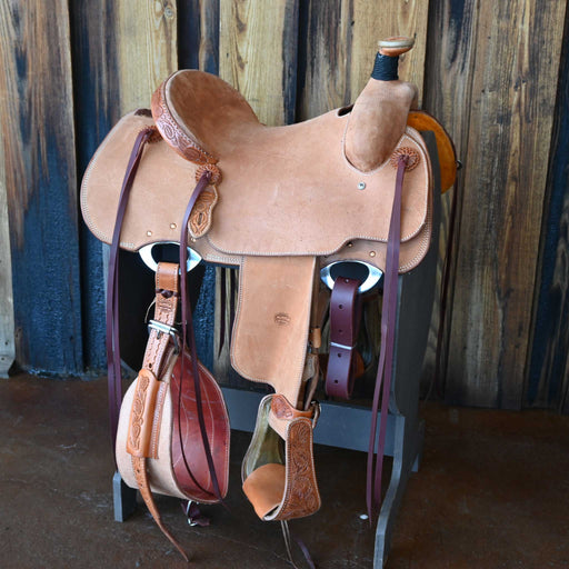 14" TESKEY'S YOUTH TEAM ROPING SADDLE Saddles - New Teskey's Saddlery