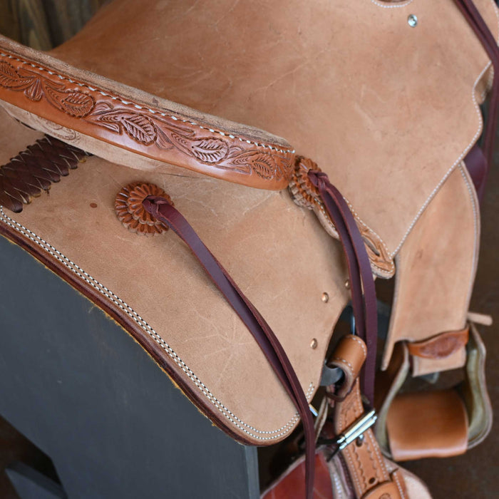 14" TESKEY'S YOUTH TEAM ROPING SADDLE Saddles - New Teskey's Saddlery