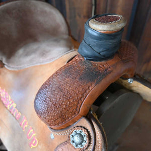 14.5" USED SCOTT THOMAS ROPING SADDLE