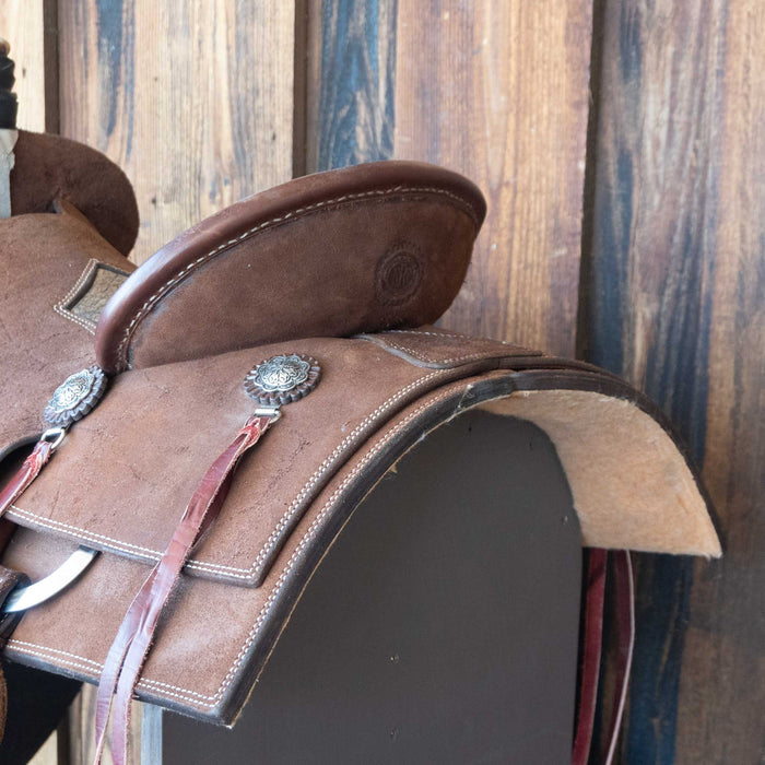 16" USED NRS TEAM ROPING SADDLE