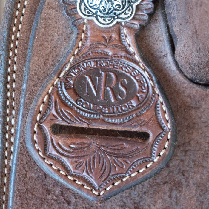 16" USED NRS TEAM ROPING SADDLE