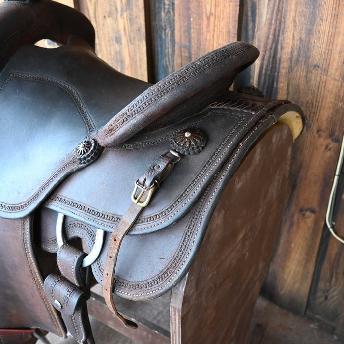 14.5" USED MARTIN TEAM ROPING SADDLE
