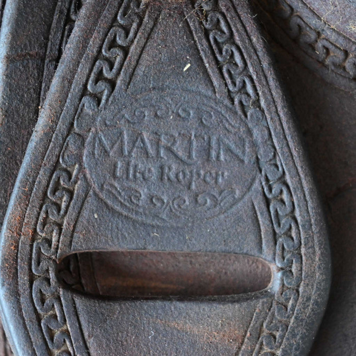 14.5" USED MARTIN TEAM ROPING SADDLE