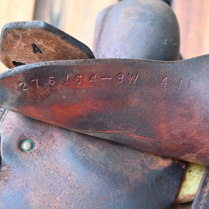 14.5" USED MARTIN TEAM ROPING SADDLE