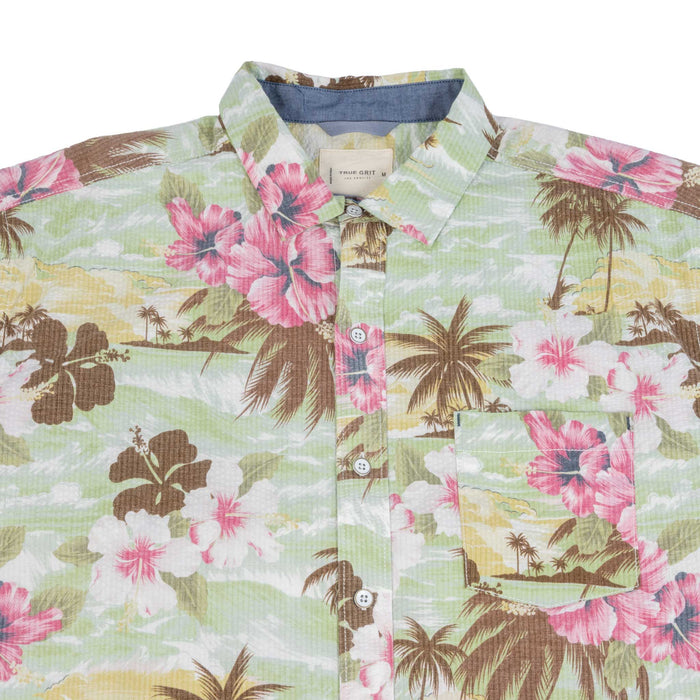 True Grit Floral Pocket Button Down Shirt MEN - Clothing - Shirts - Short Sleeve TRUE GRIT