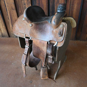 14" USED JASON SENIOR ROPING SADDLE