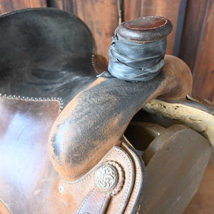 14" USED JASON SENIOR ROPING SADDLE