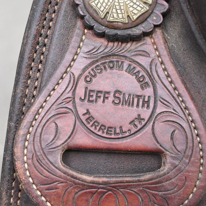 14" USED JEFF SMITH ROPING SADDLE Saddles - Used Jeff Smith