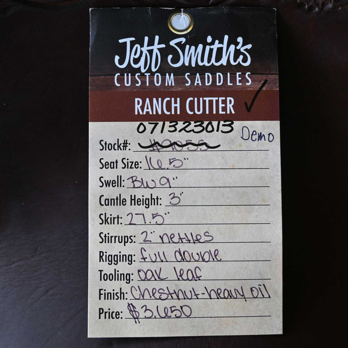 16.5" DEMO JEFF SMITH RANCH CUTTING SADDLE