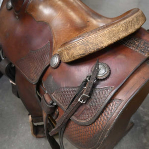13.5" USED ANDY WEARIN ROPING SADDLE Saddles Andy Wearin   