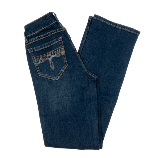 Rock & Roll Denim Women's Mid Rise Turquoise Stitch Bootcut Jean WOMEN - Clothing - Jeans Panhandle