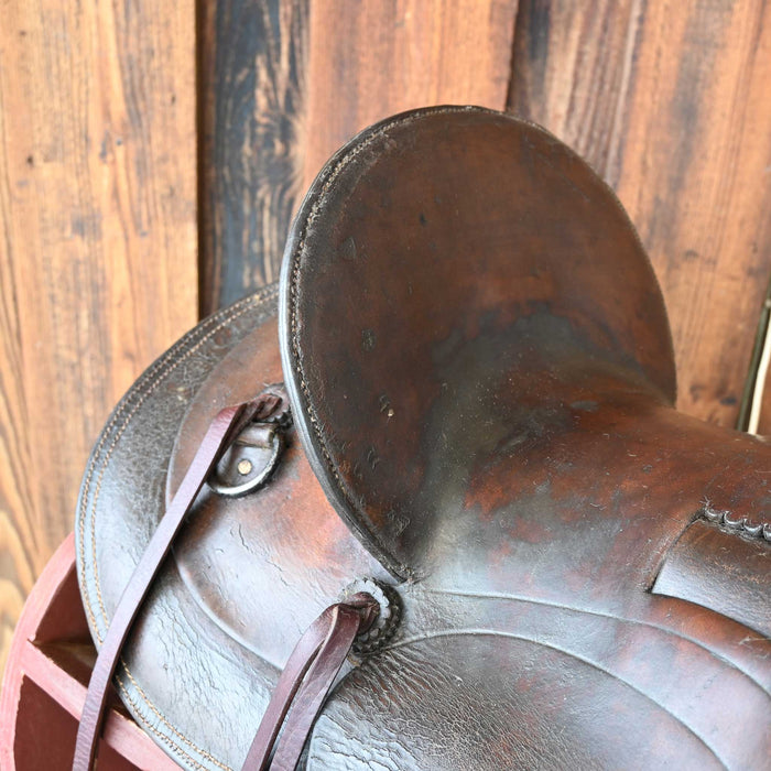 Antique S.B Coulter Highback Cowboy Saddle