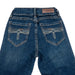 Rock & Roll Denim Women's Mid Rise Turquoise Stitch Bootcut Jean WOMEN - Clothing - Jeans Panhandle