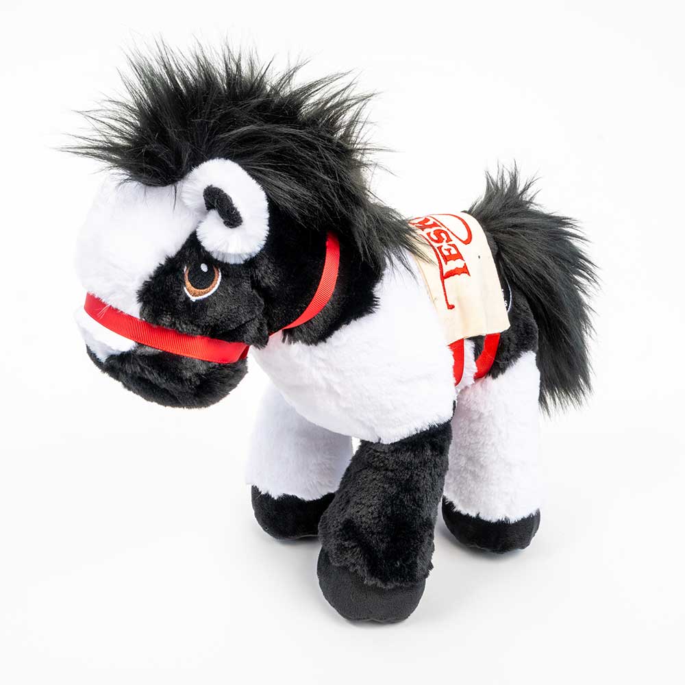 Teskey's 12" Plush Black and White Paint Horse Toy KIDS - Accessories - Toys Teskey's