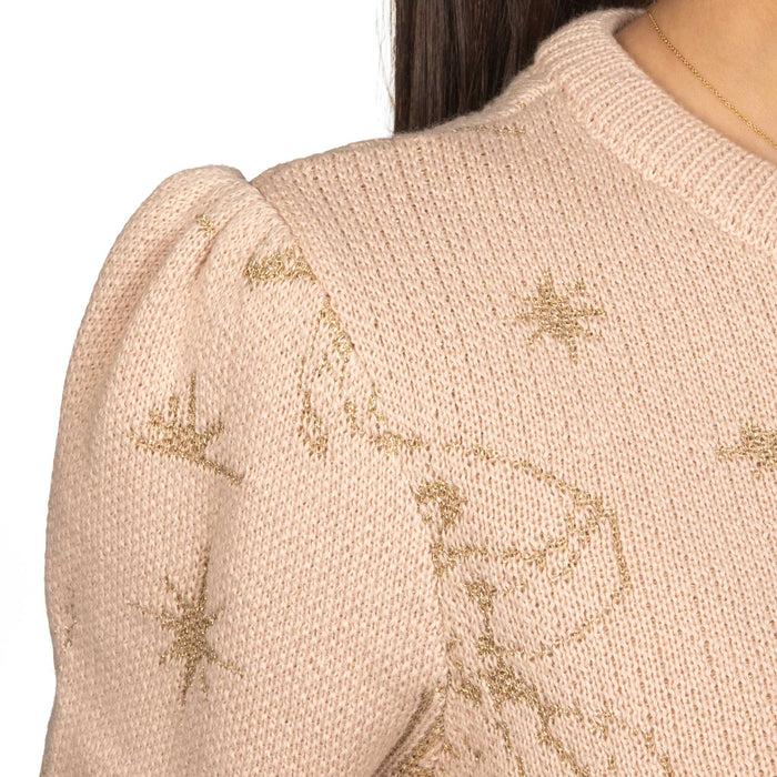 Cruel Denim Women's Western Motif Pink Sweater WOMEN - Clothing - Sweaters & Cardigans Cruel Denim