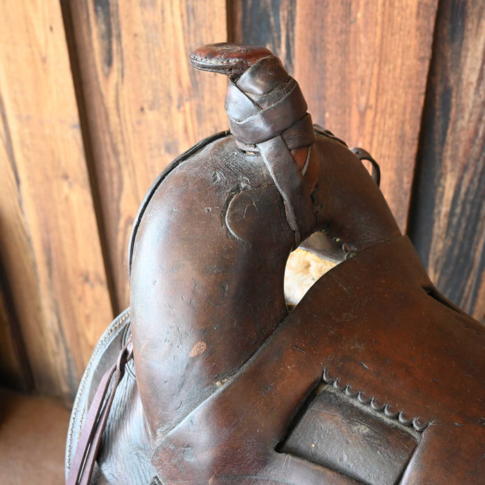 Antique S.B Coulter Highback Cowboy Saddle