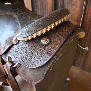 15" USED AMMERMAN ROPING SADDLE