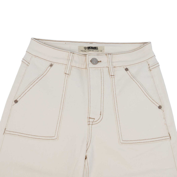 Rock & Roll Denim Women's Beige Wide Leg Jean WOMEN - Clothing - Jeans Panhandle