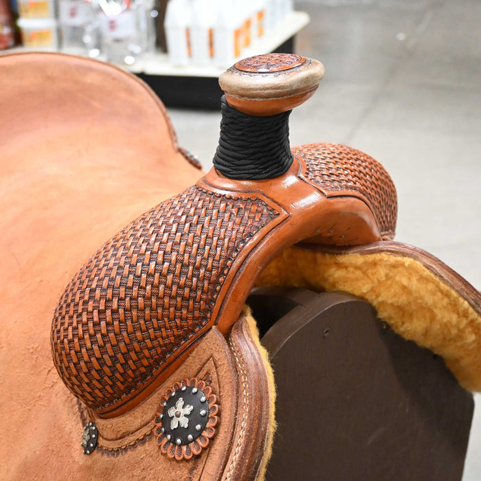 15.5" PATRICK SMITH TEAM ROPING SADDLE