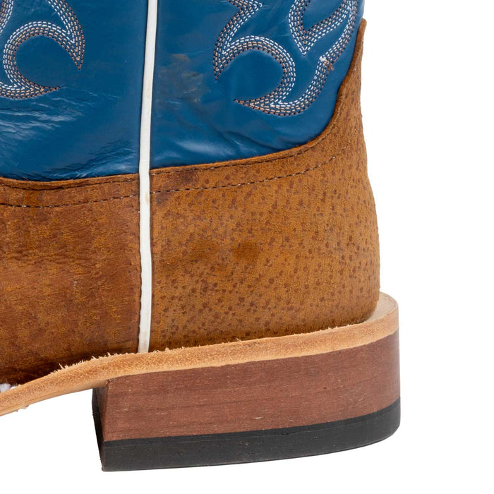 Anderson Bean Men's Square Toe Havana Tag Boar Royal Blue Western Boot MEN - Footwear - Exotic Western Boots Anderson Bean Boot Co.