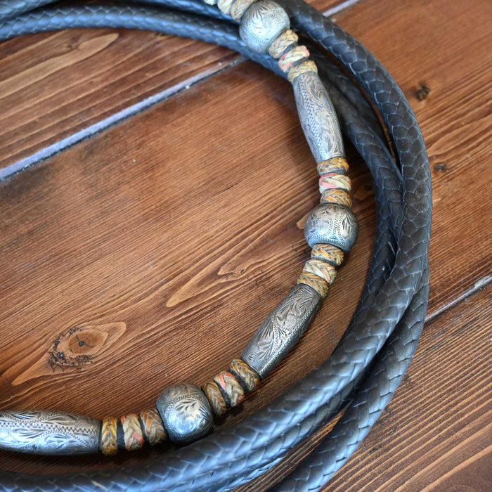 Vintage leather & Rawhide Set Hobbles & Rope