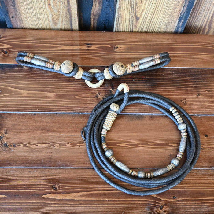 Vintage leather & Rawhide Set Hobbles & Rope