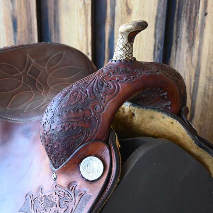 13.5" USED CIRCLE Y BARREL SADDLE Saddles - Used Circle Y Saddlery