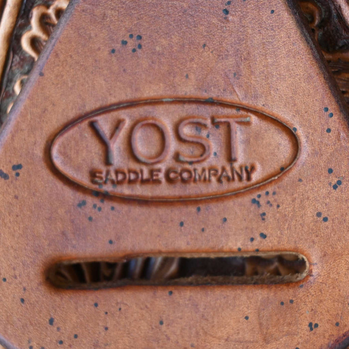 14.5" USED YOST TEAM ROPING SADDLE