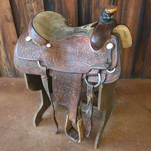 16" USED COWBOY TUFF TEAM ROPING SADDLE