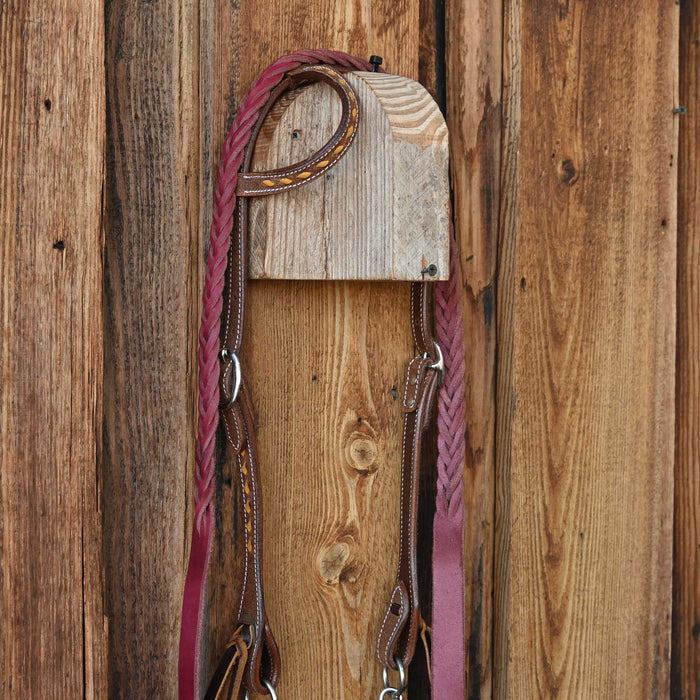 JD Bits Twisted Wire Snaffle Bridle Rig w/Single Ear Headstall