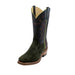 Horse Power Men's Cutter Toe High Noon Military Green Suede Black Western Boot MEN - Footwear - Western Boots Horse Power